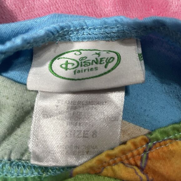 Vintage 2010 Disney Fairies Tinkerbell Pajamas Size 8 Flawed - Picture 2 of 5